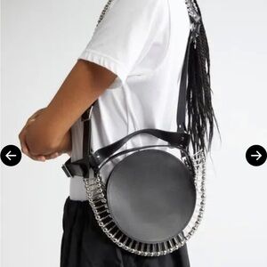 NOIR KEI NINOMIYA 
Faux Leather X Pin Harness